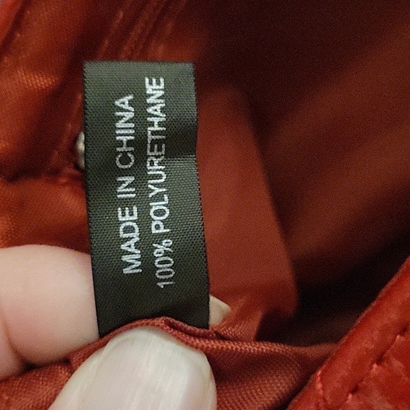 Kenneth COLE REACTION 1990s Red Quilted Holiday Chain Crossbody Envelope Purse - Picture 14 of 14